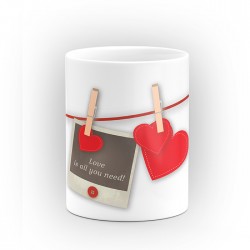Чаша "Love is all you need!" - подарък за Свети Валентин
