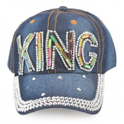 Спортна лятна шапка с надпис KING